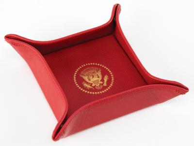 Lot #283 Donald Trump Presidential Gift - Red Leather Jewelry Tray - Image 1