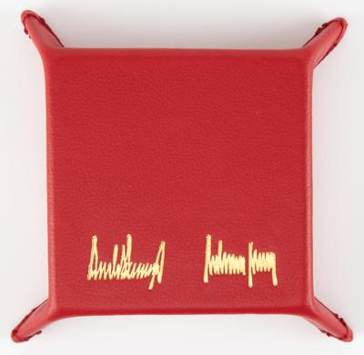 Lot #283 Donald Trump Presidential Gift - Red Leather Jewelry Tray - Image 2