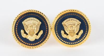 Lot #288 Donald Trump Presidential Gift - POTUS Seal Cufflinks (Circular) - Image 1