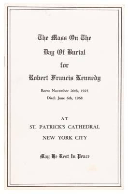 Lot #432 Robert F. Kennedy (2) Funeral Items - Program and Admission Pass (PSA NM 7) - Image 3