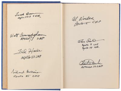 Lot #545 Apollo Astronauts (7) Multi-Signed Book - From the Earth to the Moon and Round the Moon - Image 2