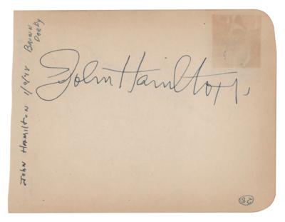 Lot #879 Superman: John Hamilton Signature - Image 1