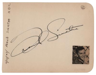 Lot #873 Frank Sinatra Signature - Image 1