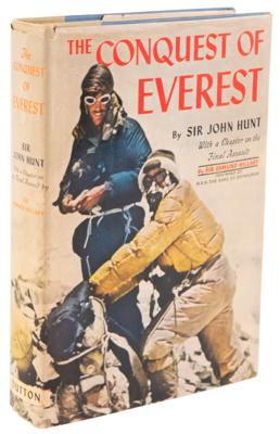 Lot #420 Edmund Hillary and John Hunt Signed Book with Original Artwork by Dick Locher - Image 3