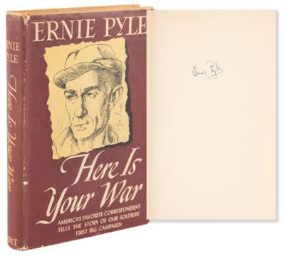 Lot #526 Ernie Pyle Signed Book - Here Is Your War