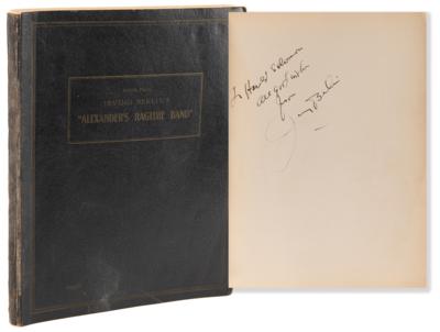 Lot #685 Irving Berlin Signed Music Book - Songs from Irving Berlin's 'Alexander's Ragtime Band' - Image 1