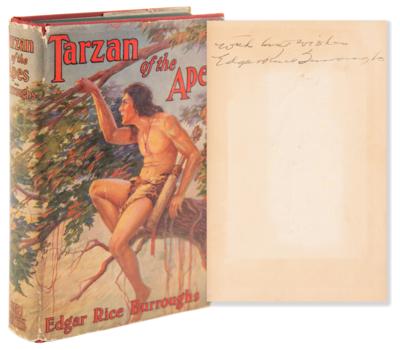 Lot #639 Edgar Rice Burroughs Signed Book - Tarzan