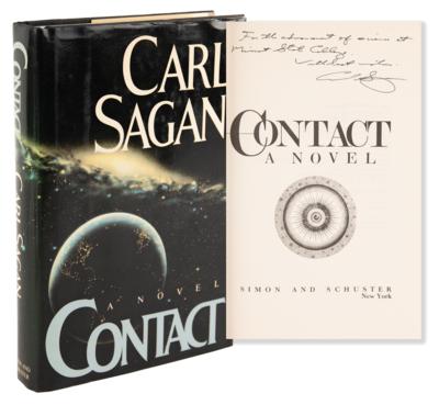 Lot #486 Carl Sagan Signed Book - Contact