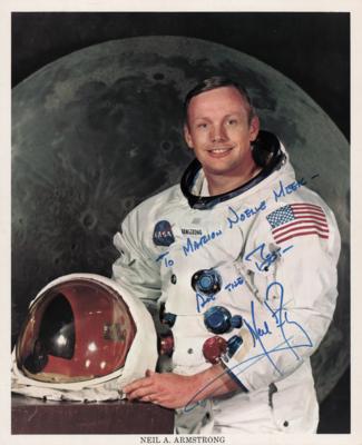 Lot #563 Neil Armstrong Signed Photograph