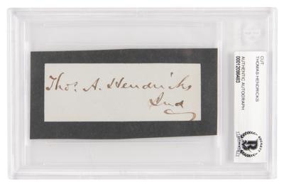 Lot #498 Vice Presidents: 19th Century Collection of (14) Signed Items - Image 6