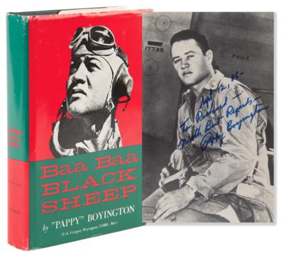 Lot #518 Pappy Boyington Signed Book - Baa Baa