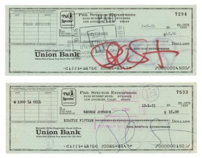 Lot #733 Phil Spector (2) Signed Checks - Image 1