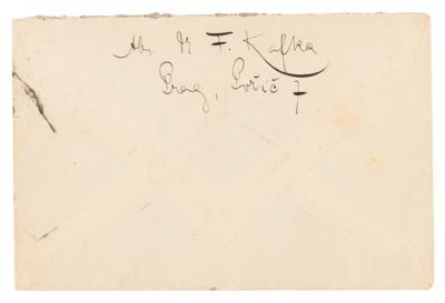 Lot #626 Franz Kafka Signed Envelope