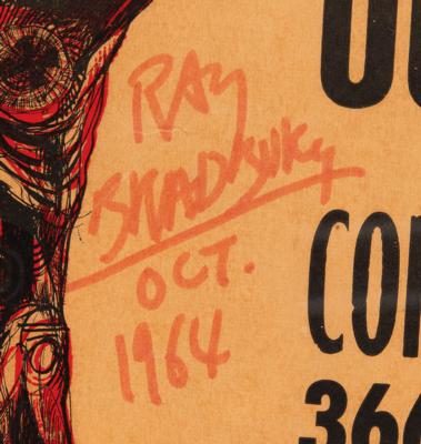 Lot #637 Ray Bradbury Signed Original 1964 'The World of Ray Bradbury' World Premiere Poster - Image 2