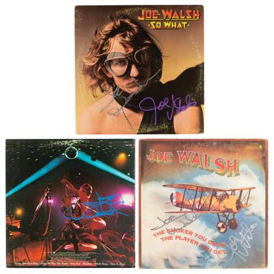 Lot #737 Joe Walsh (3) Signed Albums - Image 1