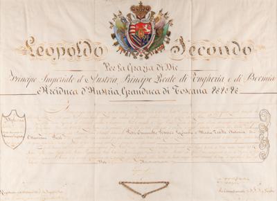 Lot #442 Leopold II Document Signed