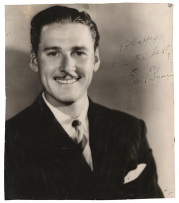 Lot #799 Errol Flynn Signed Oversized Photograph - Image 1