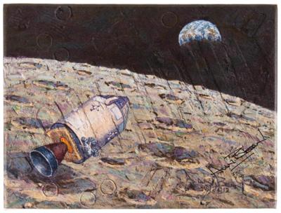 Lot #570 Alan Bean Signed Canvas Giclee Print: