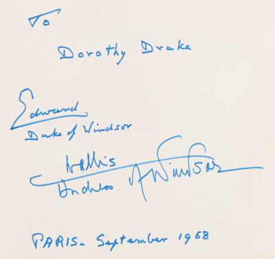 Lot #508 Duke and Duchess of Windsor Signed Book - Image 2