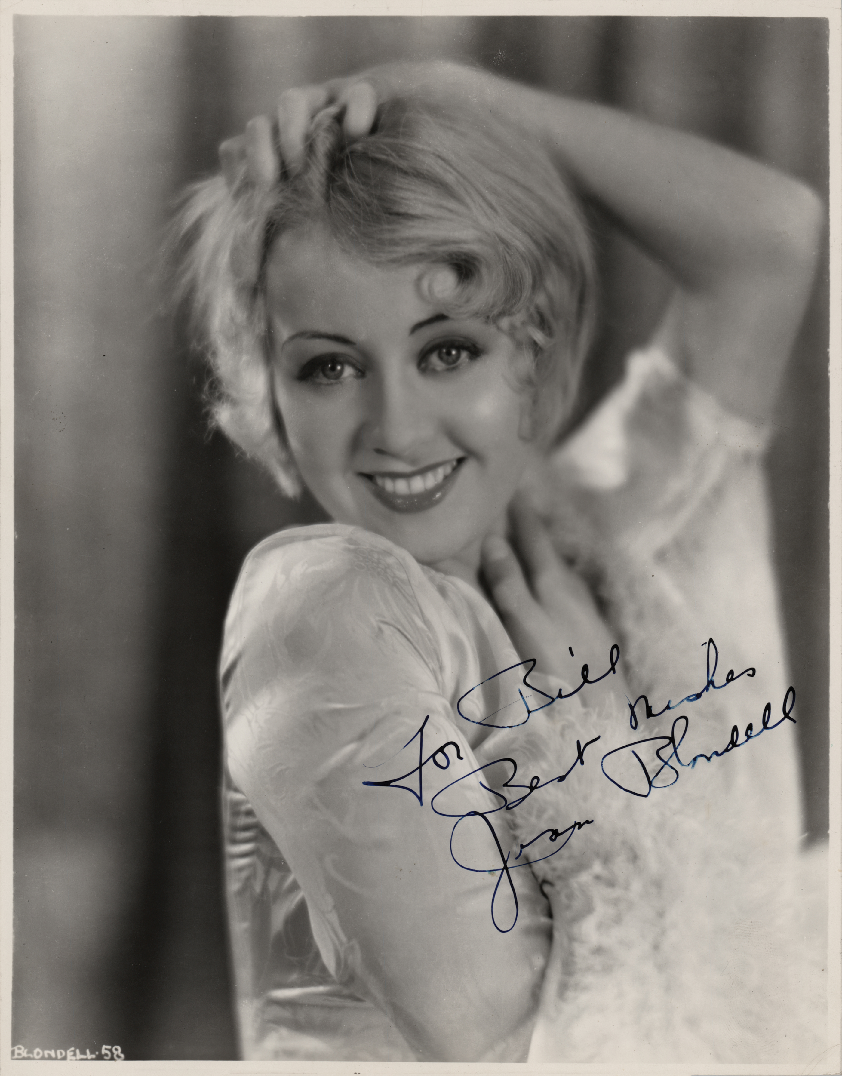 Lot #783 Joan Blondell Signed Photograph