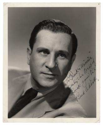 Lot #773 Bud Abbott Signed Photograph