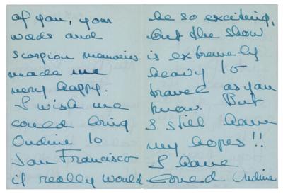 Lot #760 Audrey Hepburn (2) Autograph Letters Signed on Gigi and Ondine - Image 6