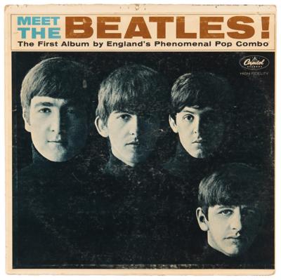 Lot #693 Beatles: George Harrison Signed Album - Meet the Beatles! - Image 3