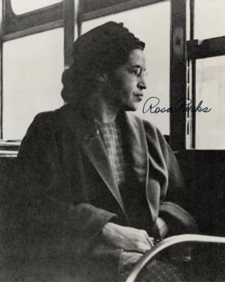 Lot #464 Rosa Parks Signed Photograph