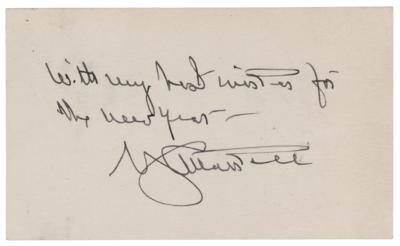 Lot #523 George C. Marshall Signature