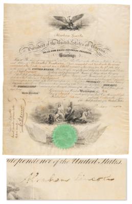 Lot #36 Abraham Lincoln Civil War-Dated Document Signed as President, Appointing a "Chief Engineer in the Navy" - Image 1