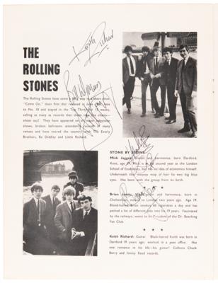 Lot #672 Rolling Stones Signed 'All Stars '64' Tour Program - Image 3