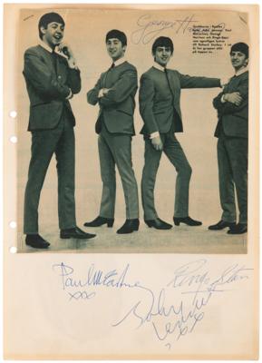 Lot #653 Beatles Signatures - Obtained During the