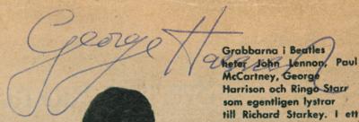 Lot #653 Beatles Signatures - Obtained During the Band's October 1963 Swedish Tour - Image 3