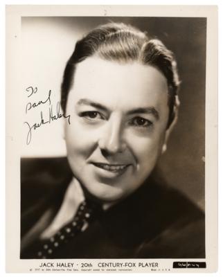 Lot #809 Jack Haley Signed Photograph - Image 1