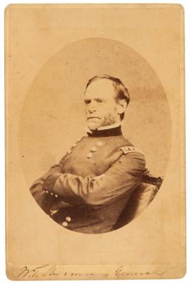 Lot #530 William T. Sherman Twice-Signed