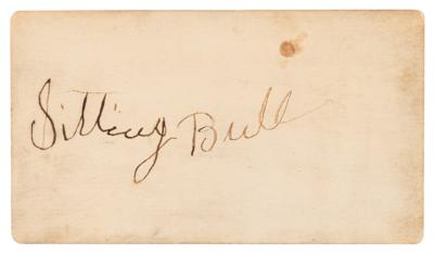 Lot #355 Sitting Bull Signature