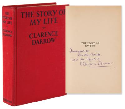 Lot #393 Clarence Darrow Signed Book - My Life