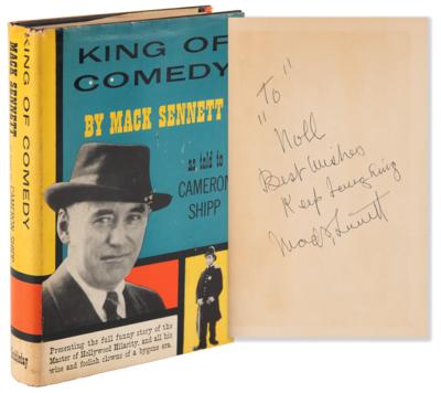 Lot #869 Mack Sennett Signed Book - King of Comedy - Image 1