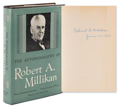 Lot #452 Robert A. Millikan Signed Book -