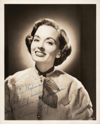 Lot #784 Ann Blyth Signed Photograph