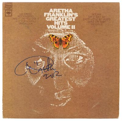 Lot #713 Aretha Franklin Signed Album - Greatest Hits Vol. II - Image 1