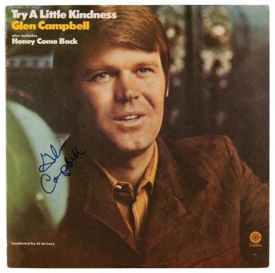 Lot #690 Glen Campbell Signed Album - Try a Little Kindness - Image 1