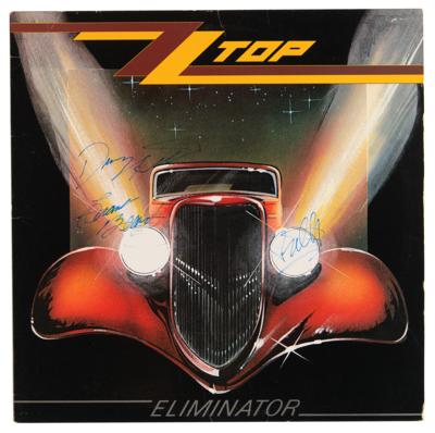 Lot #743 ZZ Top Signed Album - Eliminator - Image 1