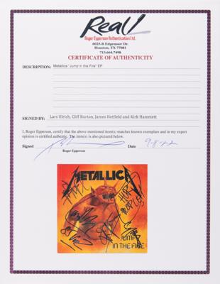 Lot #722 Metallica Signed Maxi-Single - 'Jump in the Fire' - Image 3