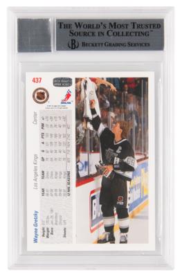 Lot #910 Wayne Gretzky Signed Hockey Card - Beckett 10 - Image 2