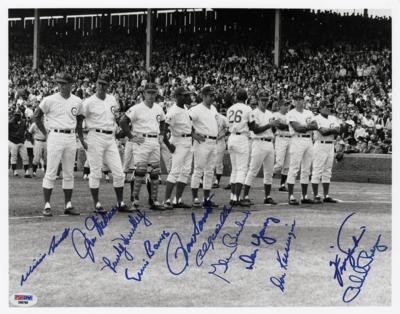 Lot #906 1969 Chicago Cubs Signed Photograph