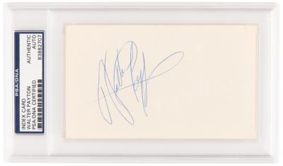 Lot #917 Walter Payton Signature