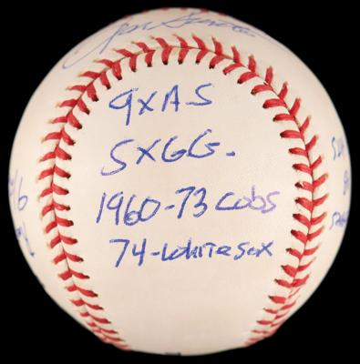 Lot #918 Ron Santo Signed Baseball - Image 2