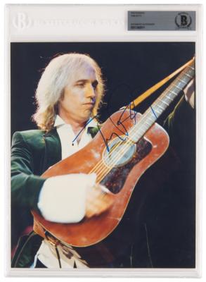 Lot #727 Tom Petty Signed Photograph - Image 1