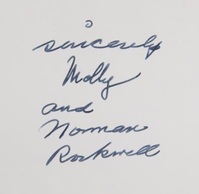 Lot #604 Norman Rockwell Signed Book - Willie Was Different - Image 2